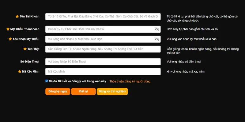 Thực hiện đăng ký K8BET dễ dàng tại K8BET05.COM
